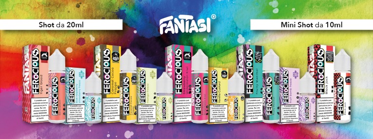 Linea Ferocious Shot 20ml e Mini Shot 10ml Fantasi Vape
